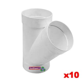 Foto 2 | Foto 2 | Yees De Pvc Sanitario Industrial Ventdepot Mxsys-010 10 Piezas Blanco