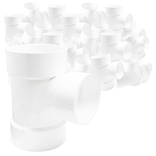 Foto 1 | Foto 1 | Tee Sencilla Pvc Plastico Ventdepot Mxtes-007 50 Piezas Blanco