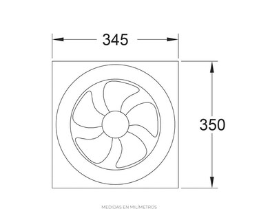 Foto 8 | Foto 8 | Extractor Industrial de Aire Estevez 1710(eco) olor Blanco 10'' 1710 Muro/Ventana