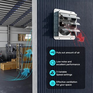 Foto 5 | Foto 5 | Ventilador De Escape Con Persiana Montado En La Pared Ipower De Aluminio De 16 Pulgadas - Venta Internacional.