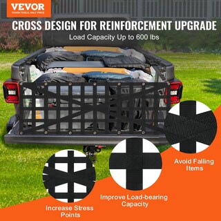 Foto 2 | Foto 2 | Red Vevor Para Portón Trasero Para Plataforma De Camión, 137 Cm X 46 Cm, Con Correas - Venta Internacional.