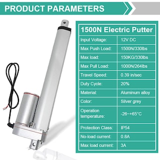 Foto 5 | Foto 5 | Actuador Lineal Solar Tracker Eco-worthy Heavy Duty 1500n - Venta Internacional.
