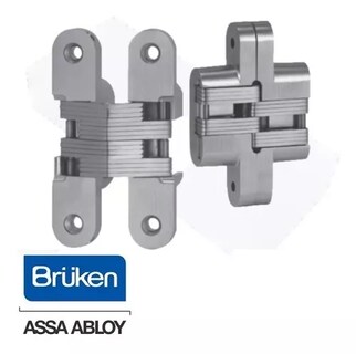 Foto 2 | Foto 2 | Bisagra Oculta Zamak Inox 19x95mm Bruken Brk4240 2 Piezas