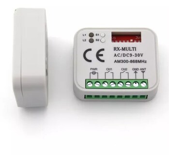 Foto 1 | Foto 1 | Receptor Multifrecuencia P Portón Elec 2ch 315-390 Mhz