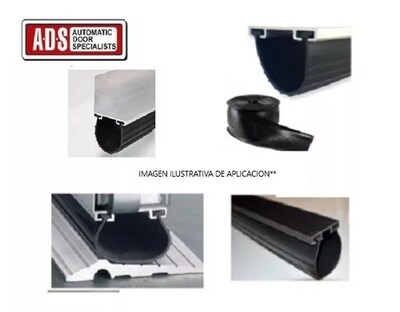 Foto 3 | Foto 3 | Sello Inferior o Hule con Retenedor Negro para Portón Automático 4.22 m