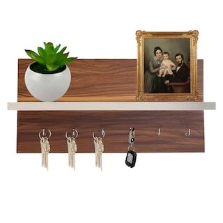 Foto 1 | Foto 1 | Porta llaves Organizador De Pared Mdf Moderno Perchero Color Madera