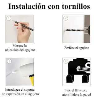Foto 4 | Foto 4 | Xtellar Llavero Colgante Rack Para Decoración De Pared