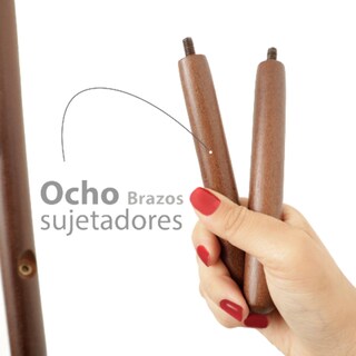 Foto 5 | Foto 5 | Perchero Ilios Innova Minimalista de Madera con 8 Ganchos Marrón