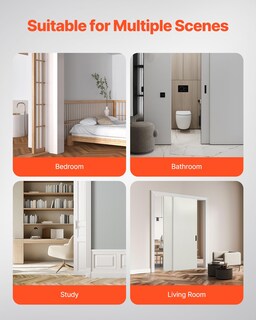 Foto 6 | Foto 6 | Kit De Herrajes Para Puertas Bypass Vevor, Aleación De Aluminio De Alta Resistencia De 4 Pies - Venta Internacional.