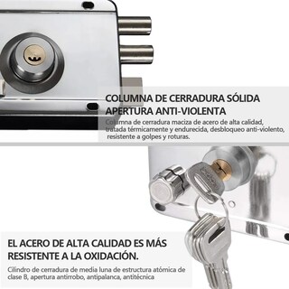Foto 2 | Foto 2 | Cerradura para Puerta Malubero color Plata