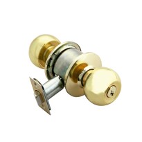 Cerradura Pomo Cilindrico Phillips Baño Cromo Mate Gamma Sencillo