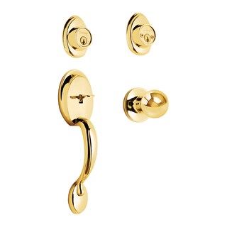 Foto 1 | Foto 1 | Jaladera Perilla y Cerrojo Llave Hermex Cep-12pjp color Dorado Laton Brillante