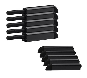 Foto 1 | Foto 1 | Herrajes de Cajones Push Open para Puerta Belug 10 Piezas Negro