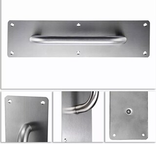 Foto 3 | Foto 3 | Jaladera Placa para Puertas Eo Safe Imports ESI-11486 Plateado de Acero Inoxidable