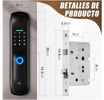 Foto 3 | Foto 3 | Cerradura Electrónica Inteligente Eo Safe Imports ESI-110 Color Negro