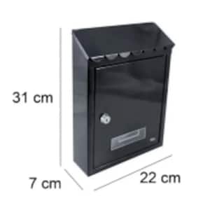 Foto 2 | Foto 2 | Buzón Para Cartas Con Llave Metálico Eo Safe Imports Esi-2226-1 Negro