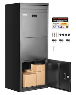 Foto 1 | Foto 1 | Caja De Entrega De Paquetes Vevor 120x31x45 Cm De Acero Galvanizado Negro - Venta Internacional.