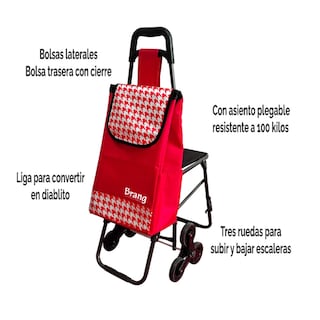 Foto 3 | Foto 3 | Carro Mandado C/silla Traslado Hergonomica Brang