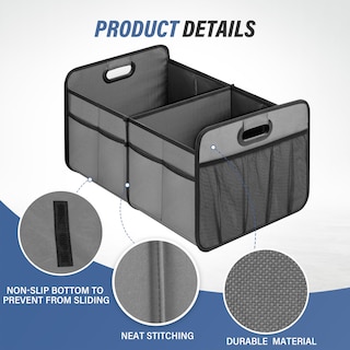 Foto 3 | Foto 3 | Organizador De Maletero De Coche Simple Deluxe, 50 L, Suv, Impermeable, Gris - Venta Internacional.