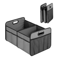 Organizador De Maletero De Coche, Sencillo, De Lujo, 2 Compartimentos, Impermeable - Venta Internacional.