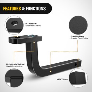 Foto 5 | Foto 5 | Enganche Para Remolque, Soporte Esférico, Receptor Nilight De 1-1/4 Pulgadas, 1587 Kg - Venta Internacional.