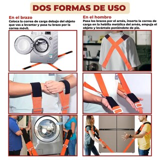 Foto 6 | Foto 6 | Correas De Arnés Ergonómico Para Cargar Y Mover Objetos Pesados