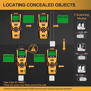 Foto 5 | Foto 5 | Stud Finder Prexiso Preciso 5 En 1 Con Medición Y Nivel Láser - Venta Internacional.