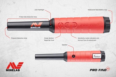 Foto 2 | Foto 2 | Detector De Metales Pinpointer Impermeable Minelab Pro-find 40 - Venta Internacional.