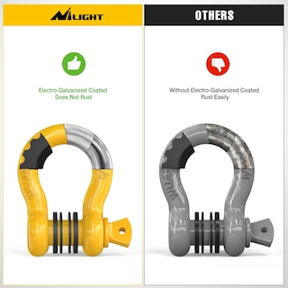 Foto 5 | Foto 5 | Shackle Nilight 3/4 Con Forma De Anillo En D, 9,500 Libras, Resistencia A La Rotura, Paquete De 2 - Venta Internacional.