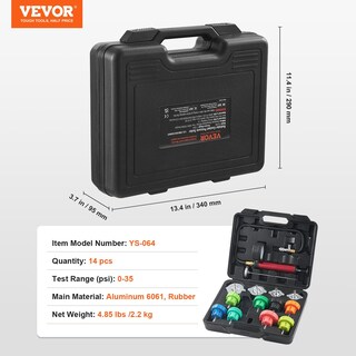Foto 6 | Foto 6 | Kit De Medidor De Presión De Radiador Vevor Automotive 14 Piezas - Venta Internacional.
