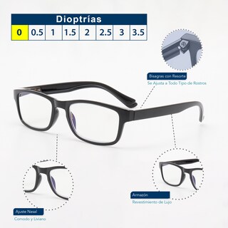 Foto 3 | Foto 3 | Magma Life Lentes Blue Light Sin Aumento Set De 5 Gafas Con Armazón Negro Para Computadora Y Lectura Hombre Y Mujer