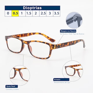 Foto 3 | Foto 3 | Set de 5 Lentes de Lectura Magma Life 0.5 Filtro Blue Light Unisex Multicolor