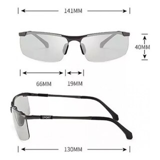 Foto 4 | Foto 4 | Gafas De Ciclismo Fotromatic Lenses Uv400 Negras Para Hombre - Venta Internacional.