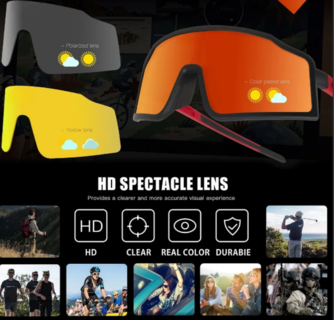 Foto 2 | Foto 2 | Gafas Xtellar Polarizadas Uv400 Multi-lentes Para Ciclismo Y Actividades Al Aire Libre Rojo-negro