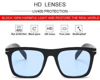 Foto 3 | Foto 3 | Xtellar Lentes De Sol Con Protección Uv400 - Elegancia Unisex Al Estilo Cuadrado Chic