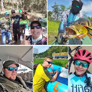 Foto 5 | Foto 5 | Lentes De Sol Lab.g Polarizados Hombres Protección Uv400 2 Piezas Negro Amarillo