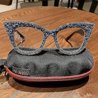Foto 2 | Foto 2 | Gafas De Sol Huoguo De Gran Tamaño Con Forma De Ojo De Gato Hechas A Mano Para Mujer Color Azul - Venta Internacional.