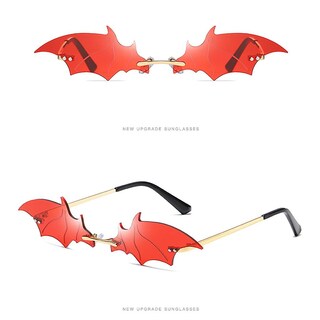 Foto 2 | Foto 2 | Gafas De Sol Huoguo  Divertidas  Con Forma De Murciélago  Retro  Vintage  Unisex  Uv400 - Venta Internacional.