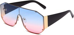 Gafas De Sol Huoguo Fashion De Gran Tamaño Sin Montura - Venta Internacional.