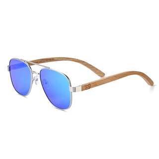 Foto 1 | Foto 1 | Gafas De Sol Earth Wood Kotor Polarized - Bambú/azul - Venta Internacional.