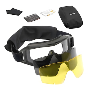 Foto 1 | Foto 1 | Gafas Tácticas Goggle Militares Policia Careta Gafas Negro Amarillo