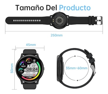 Foto 3 | Foto 3 | Reloj Inteligente con Bluetooth Malubero color Negro