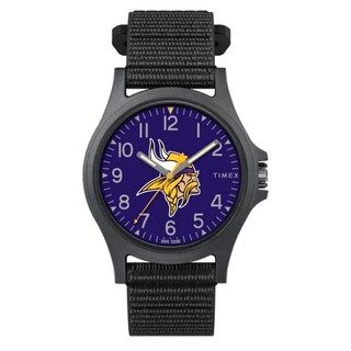 Foto 2 | Foto 3 | Venta Internacional - Timex Men's Nfl Pride 40 Mm Reloj - Minnesota Vikings Con Correa De Revisión Rápida Negra