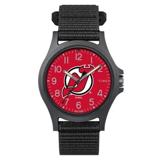Foto 1 | Foto 1 | Venta Internacional - Timex Men's Nhl Pride 40mm Reloj - New Jersey Devils Con Correa De Revisión Rápida Negra