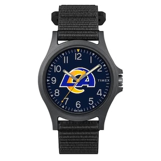 Foto 1 | Foto 1 | Venta Internacional - Timex Men's Nfl Pride 40 Mm Reloj - Los Ángeles Rams Con Correa Negra De Fastwrap