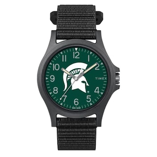 Foto 2 | Foto 3 | Venta Internacional - Timex Men's Collegiate Pride 40 Mm Reloj - Michigan State Spartans Con Correa De Revisión Rápida N