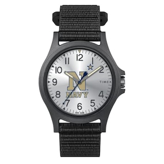 Foto 2 | Foto 3 | Venta Internacional - Timex Men's Collegiate Pride 40 Mm Reloj - Marina De La Marina Con Correa Negra De Fastwrap