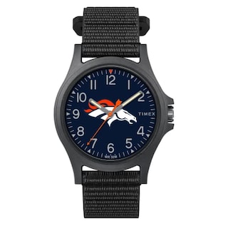 Foto 2 | Foto 3 | Venta International - Timex Men's Nfl Pride 40 Mm Reloj - Denver Broncos Con Correa Negra De Fastwrap