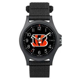 Foto 2 | Foto 3 | Venta Internacional - Timex Men's Nfl Pride 40 Mm Reloj - Cincinnati Bengals Con Correa De Revisión Rápida Negra