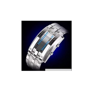 Foto 3 | Foto 3 | Reloj Led Binario E-men Belug Moda Estilo Robot color Plata